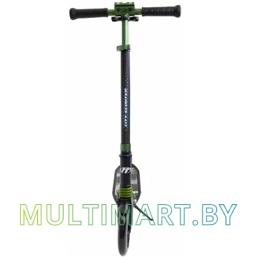 Самокат Tech Team City Scooter 2021 (черный/салатовый) картинка 2